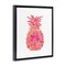 Stupell Industries Glam & Pink Pineapple Framed Floater Canvas Wall Art Design by Amanda Greenwood